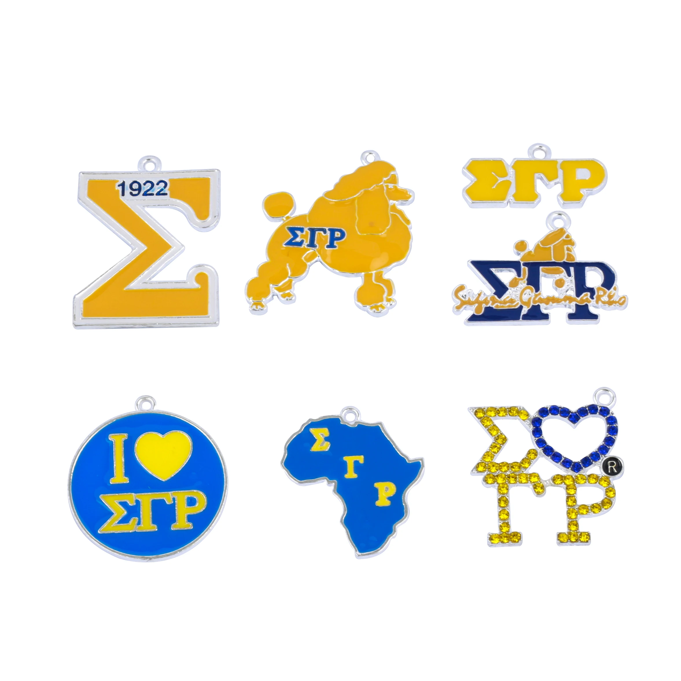 7pcs Aolly ΣГΡ Organization Charms for women DIY jewelry accessories