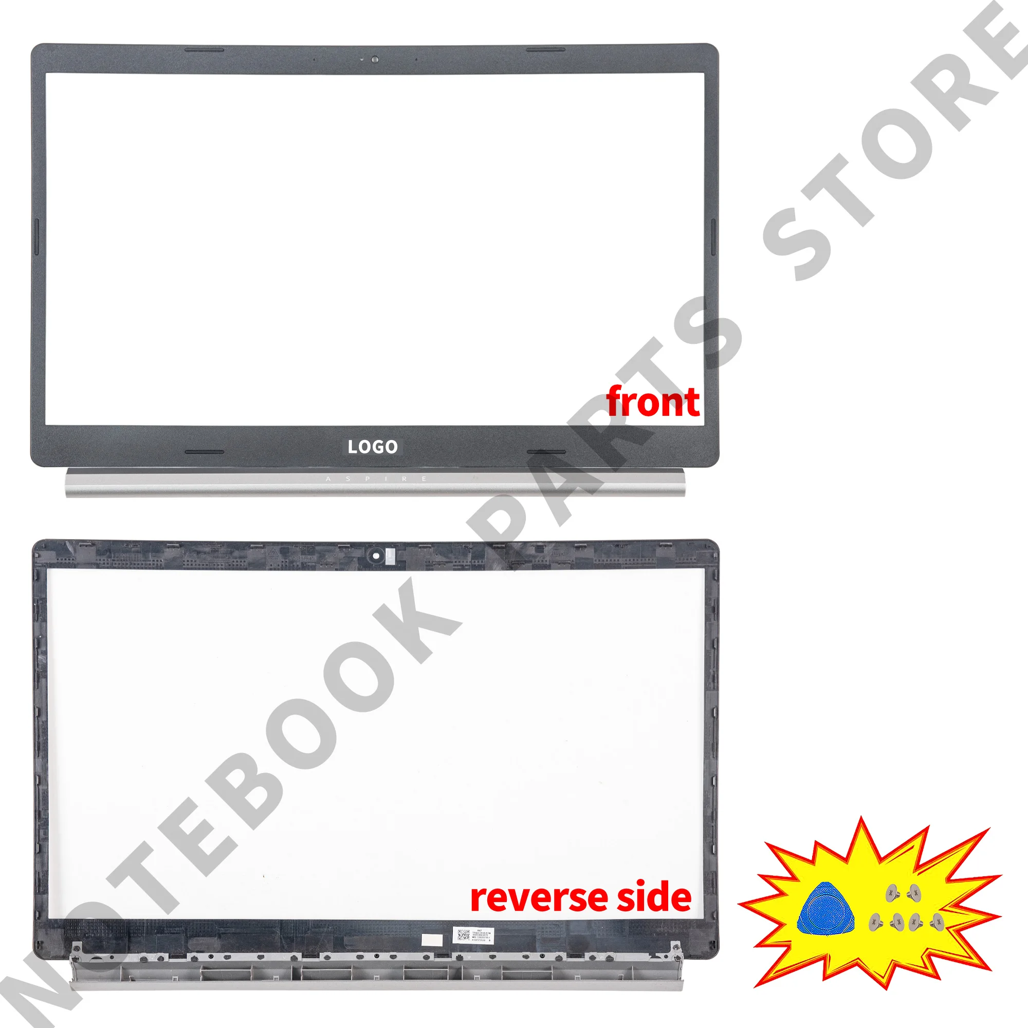 N18Q13 Parts For Aspire 5 A515-54 a515-53 A515-55 A515-55G S50-51 Rear Lid LCD Back Cover Hinges Laptop Cover Repair Aluminium