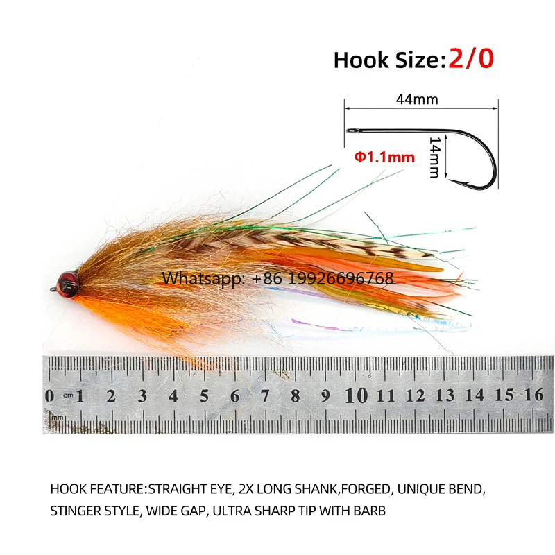 

Colorful Fly Baitfish Streamer for Saltwater River Lake Stream Fishing factory