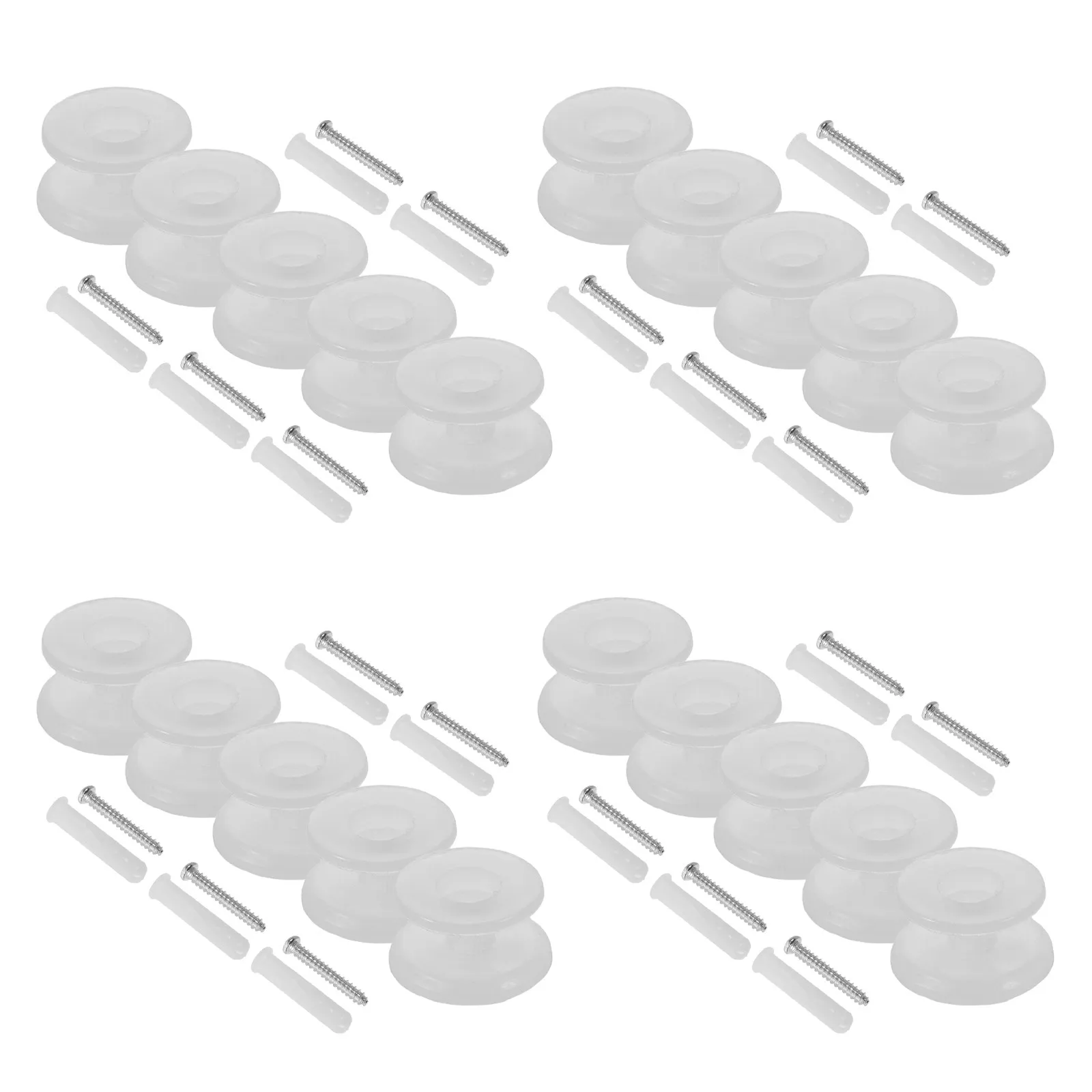 1Set Window Blind Cord Holder Clear Plastic Safety Blind Cord Winder Tanglefree String Organizer for Home Office Roller Venetian