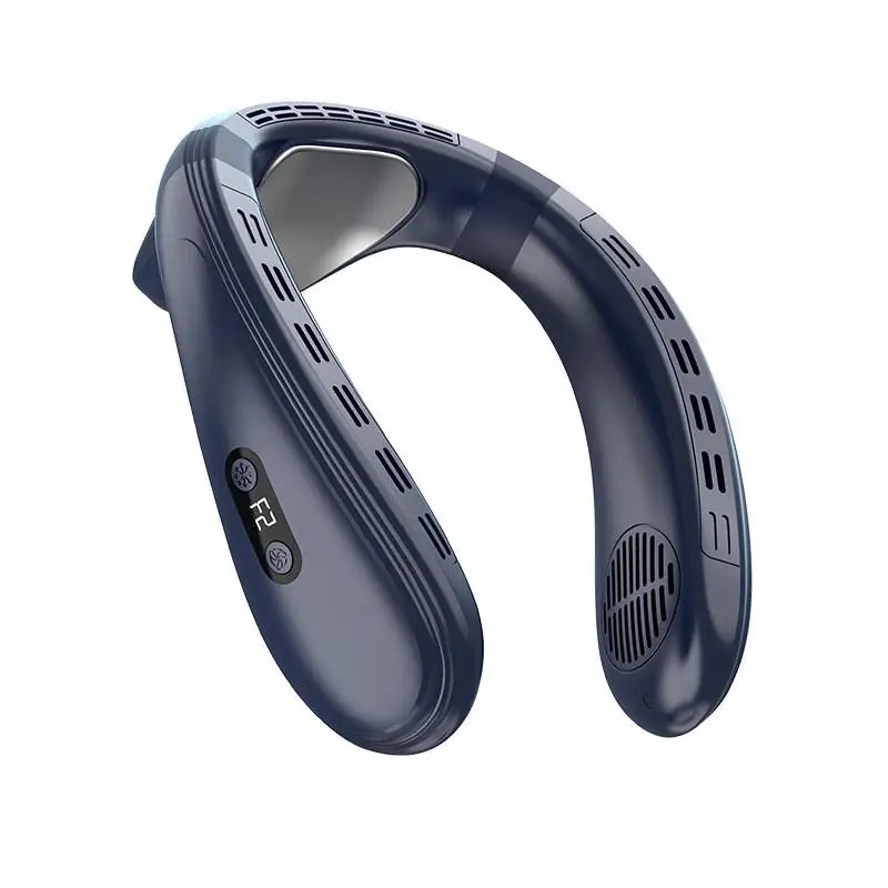 

Neck small fan portable usb charging lazy bladeless turbine wear cooling air conditioner refrigeration, camping outdoor