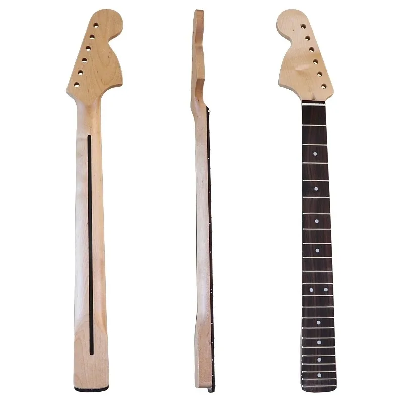 6 String Large Headstock Left Hand Guitar Neck Maple Rosewood Fretboard Electric Instrument Modification Replacement Accessory