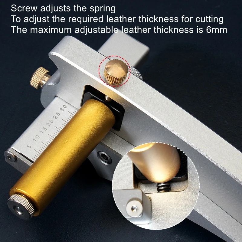 DIY belt cutter, leather thread cutter, leather goods making tool, thickness adjustment cutter, leather strip cutter