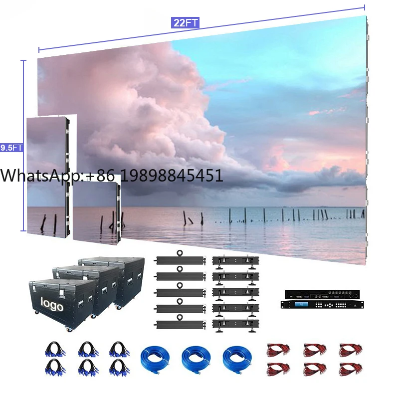 

Factory Price Outdoor Waterproof P3.91 P2.6 P2.97 P4.81 Led Video Wall Display Rental Stage Led Screen