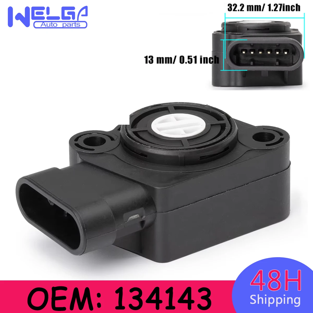 1pcs New Throttle Position Sensor 131973 2603893C91 For International 1697269C92 134734 134030 134143