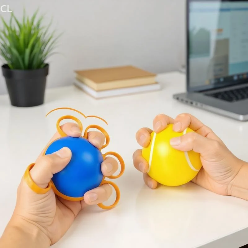 Palla per esercizi con impugnatura da 7 cm per allenamento fitness, 1 pezzo, giocattolo per il rafforzamento delle dita per massaggio e rafforzamento del polso