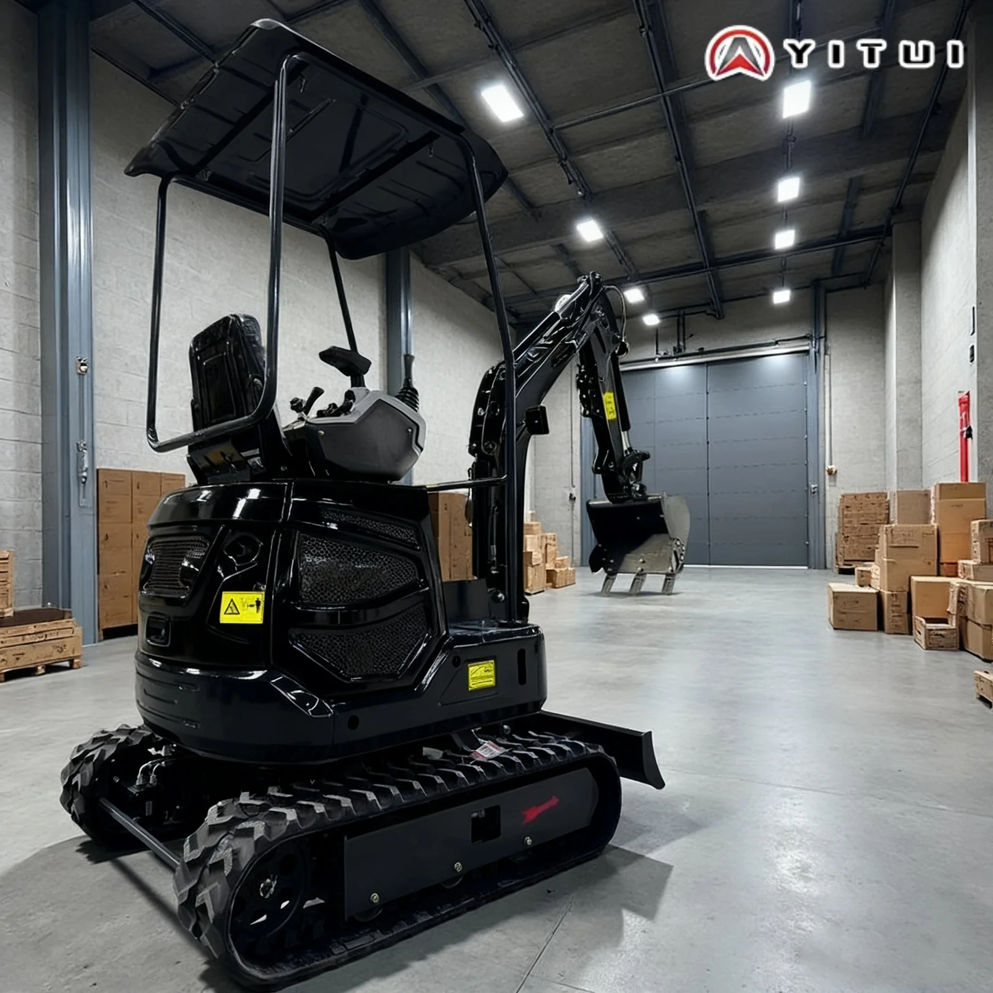 حفارة صغيرة 2.0 طن حفار هيدروليكي آلات مدمجة متينة محرك كوبوتا لحديقة المزرعة حفارة صغيرة مخصصة