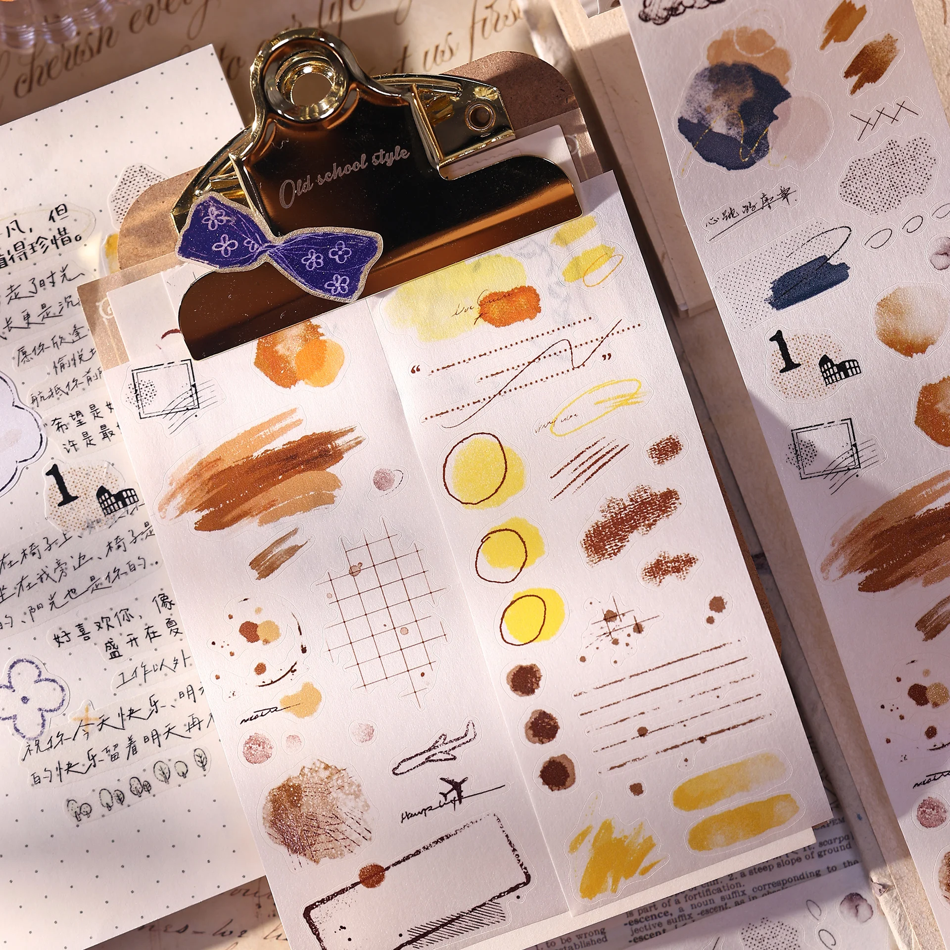 جديد الحيوانات الأليفة الشريط اشي ملصق Maste الديكور ضوء الرجعية الملح الزينة PETdie قطع مجلة شياو باي جيا