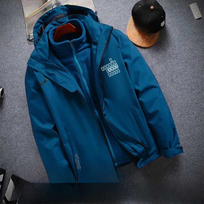 

Многофункциональная демисезонная мужская куртка-трансформер для активного отдыха: водонепроницаемая, дышащая, ветрозащитная, больших размеров