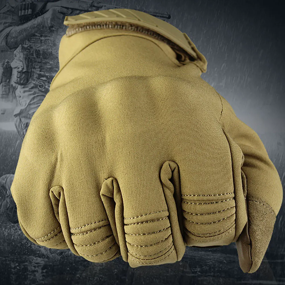 

Windproof Waterproof Outdoor Sports Half Finger Cycling Riding Gloves Thickened Wear-Resistant Touch Screen Hand Gloves For Men