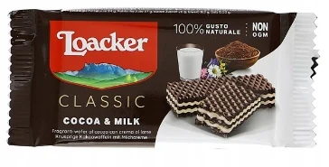 Kakaowaffel mit Milchfüllung 45g - Loacker