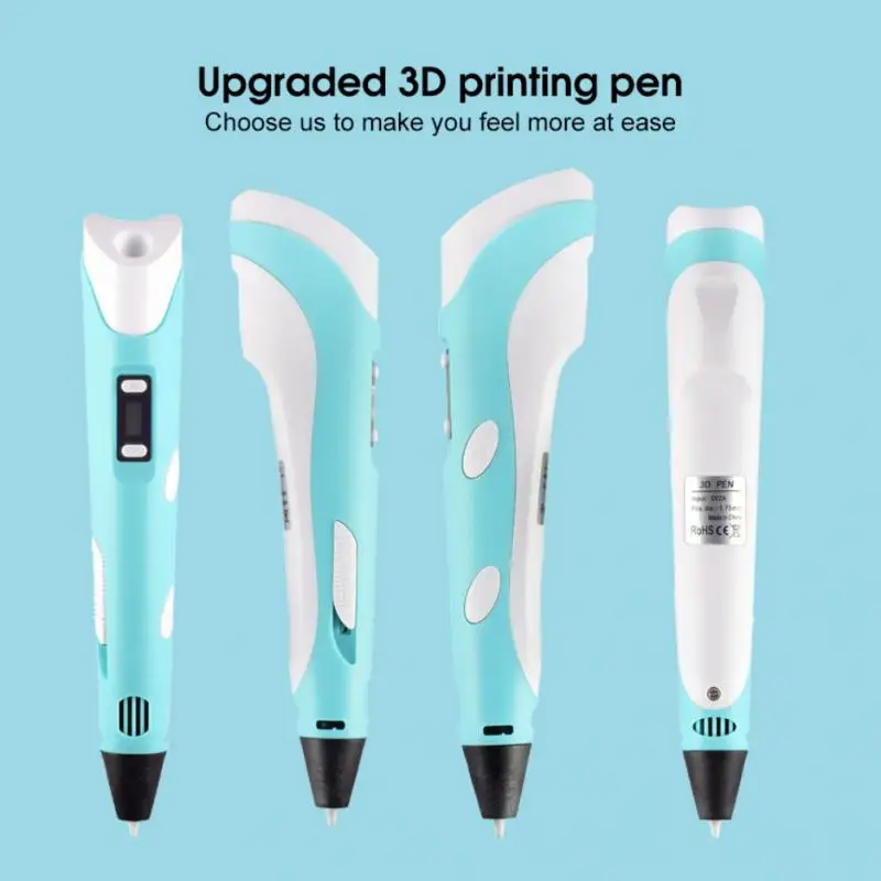 3D Pen for Children 3D Drawing Printing Pen with LCD Screen Compatible PLA Filament Toys for Kids Christmas Birthday Gifts