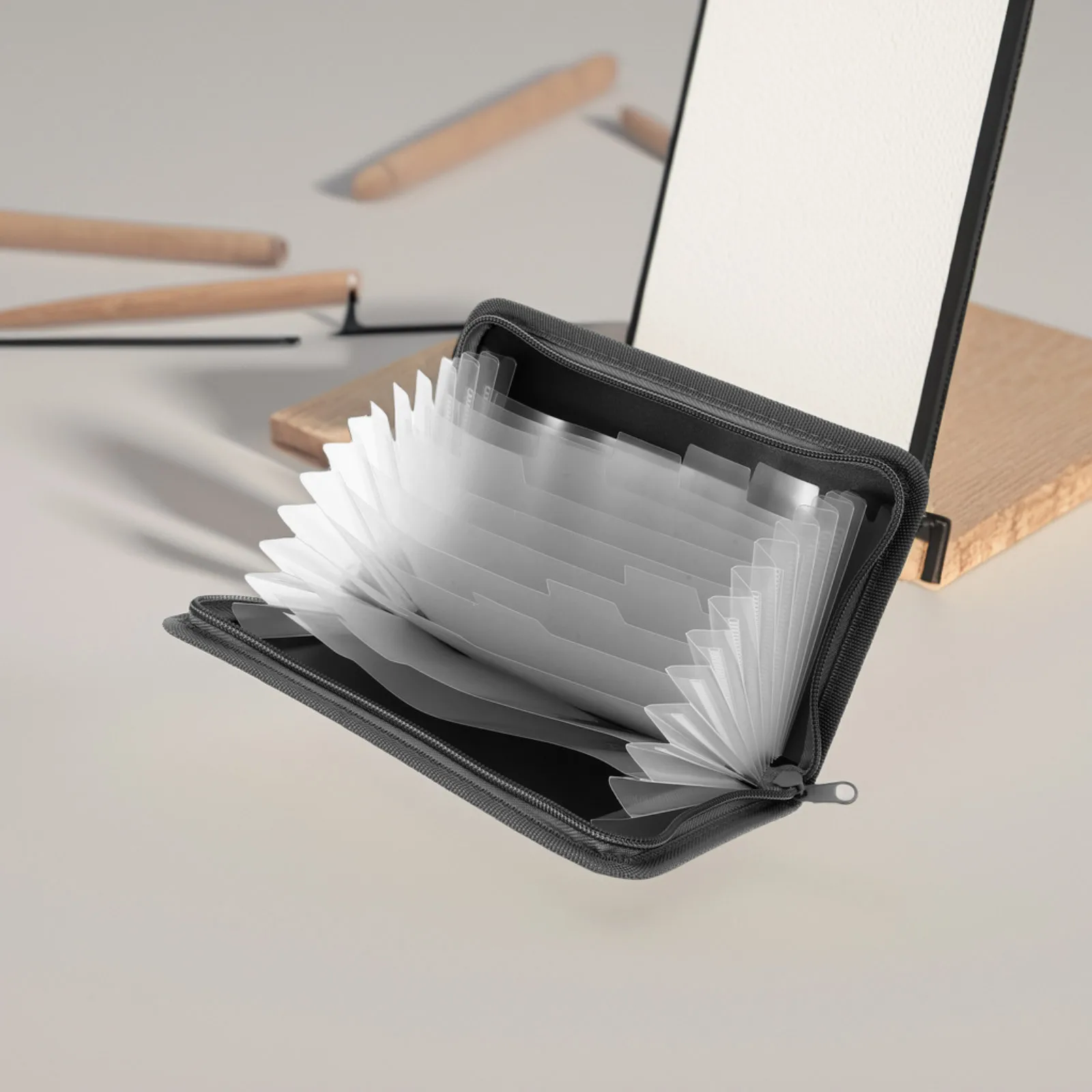 Small Mini Accordion File Organizer Expanding Receipt Folder Portable Document Holder Travel Organizer Accordion Folder