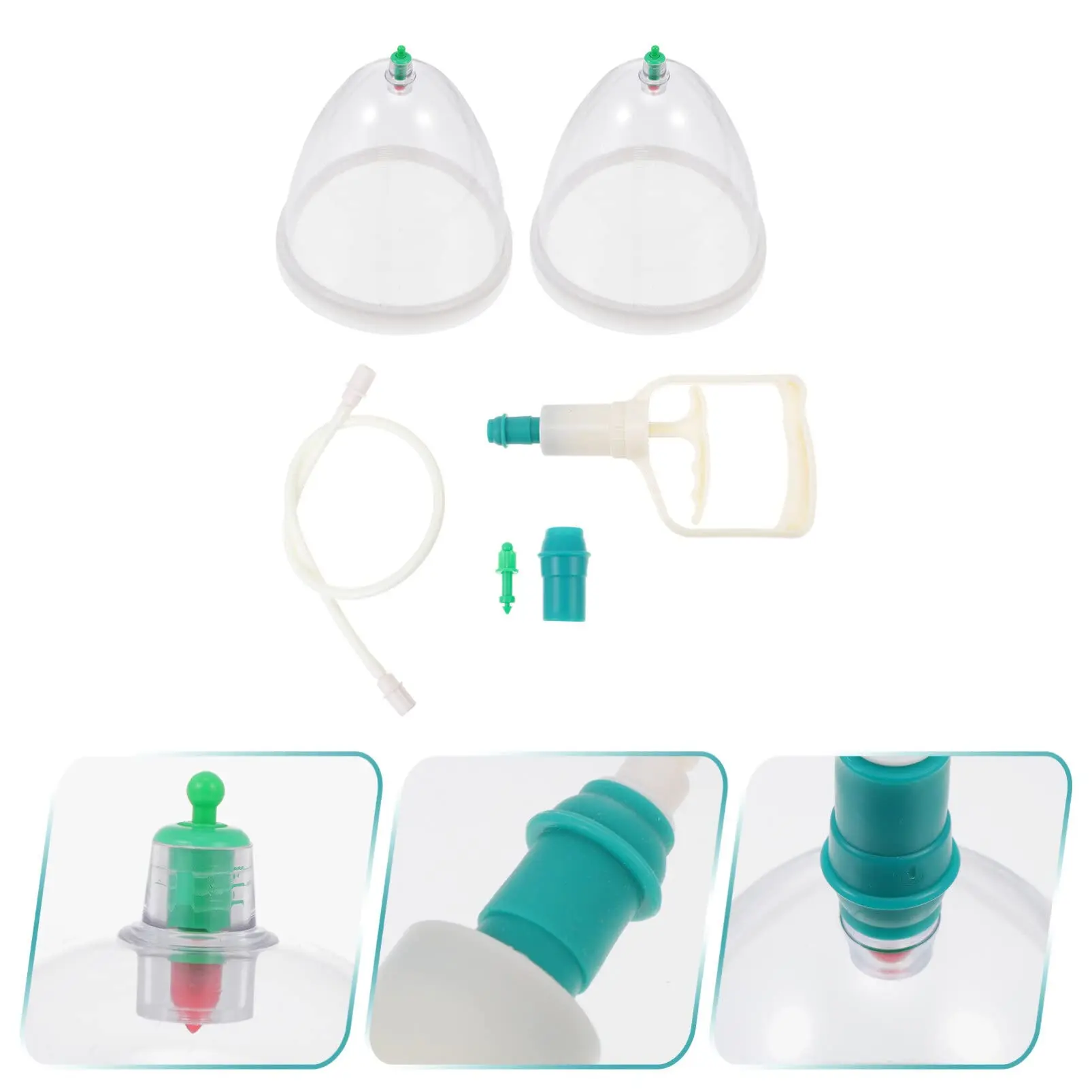 1 Set Breast Vacuum Massage Cupping Set Buttock Carry Up Body Massage Cupping Professional Chinese Massage Cups Tools