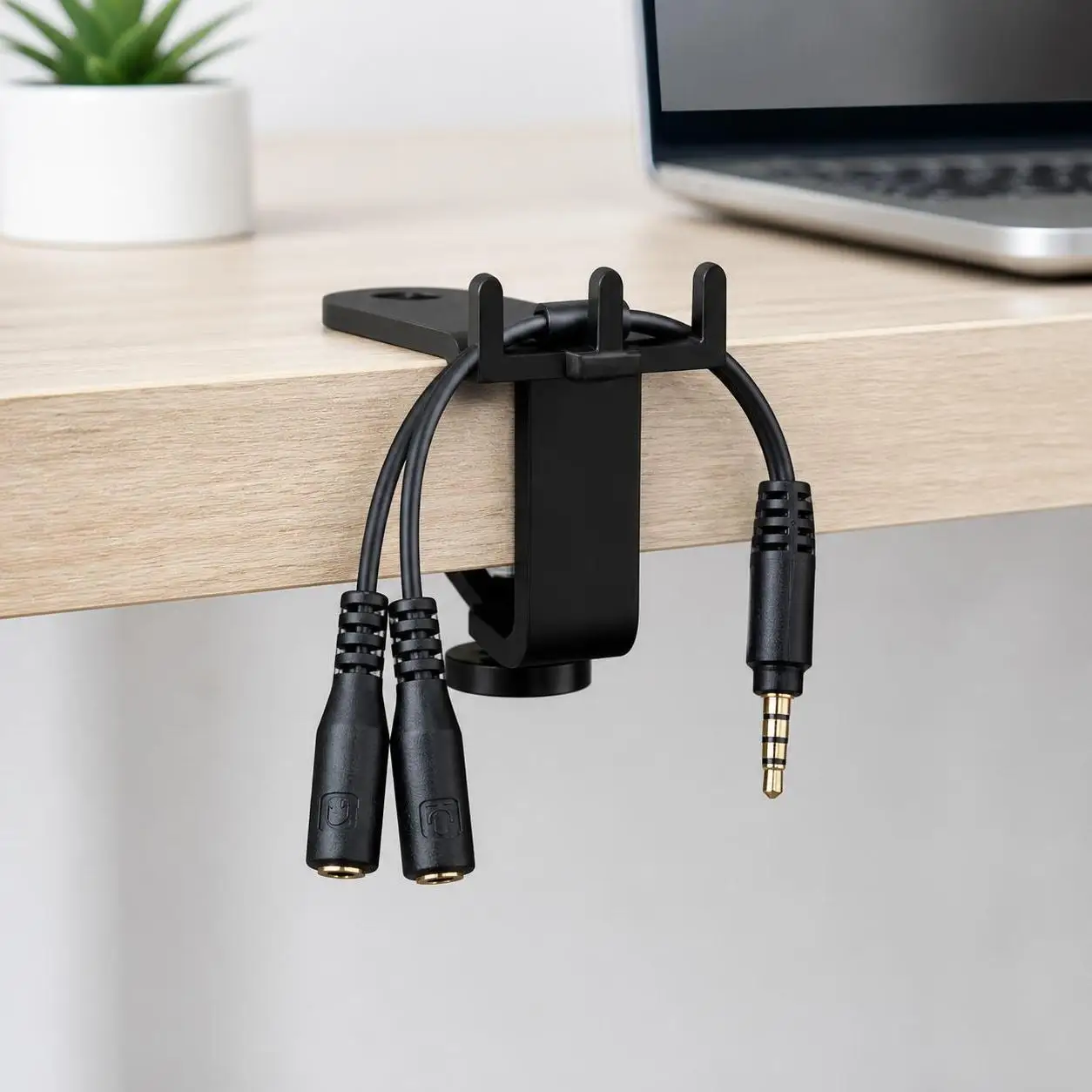 Cable Adapter Mobile Phone Accessories 3.5mm Microphone Separator Audio Converter Headset Adapter Cord Audio Splitter Cable