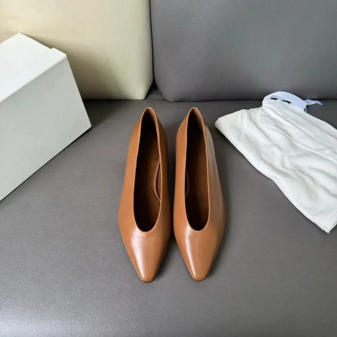 

Custom Handmade Ballet Flat Calfskin Ballerina Flats