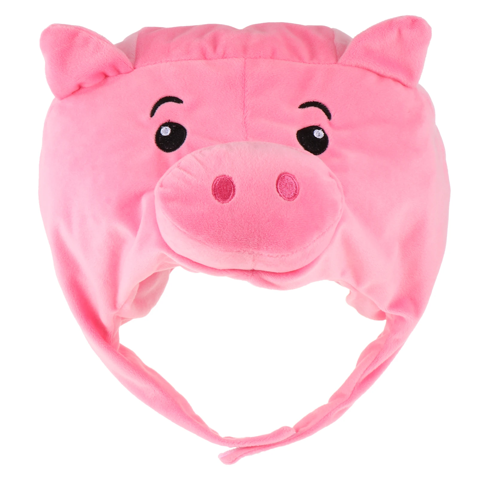 

Pig Hat Adorable Costume Accessory Soft Funny Headgear Christmas Party Birthday Photo Prop Selfie Decor Kids Wearable