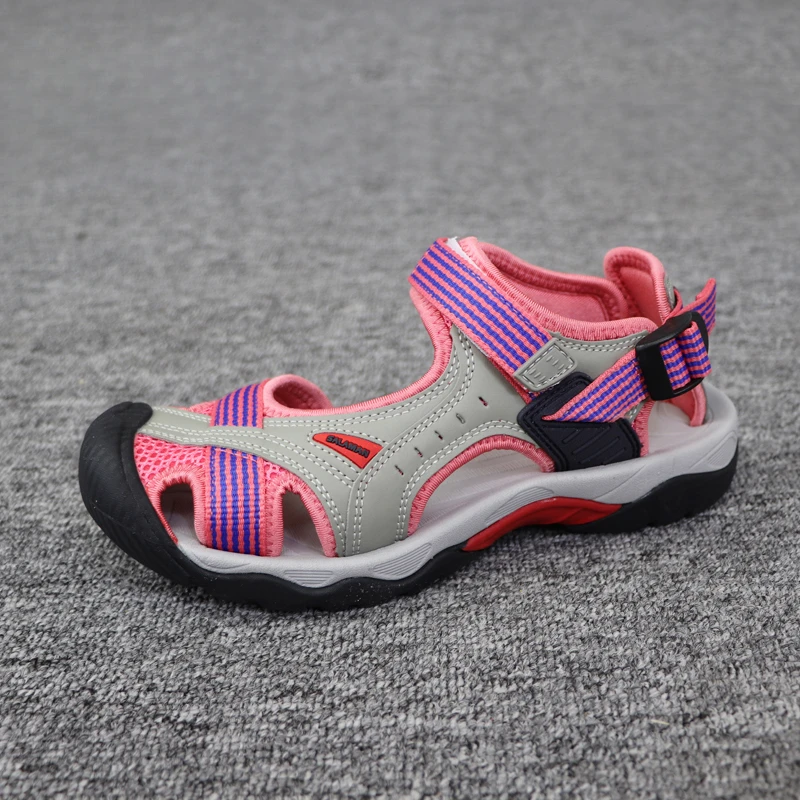 

2024 Baotou sandals female pregnant women summer new outdoor anti-skid soft soled river tracing sports flat bottomed beach shoes