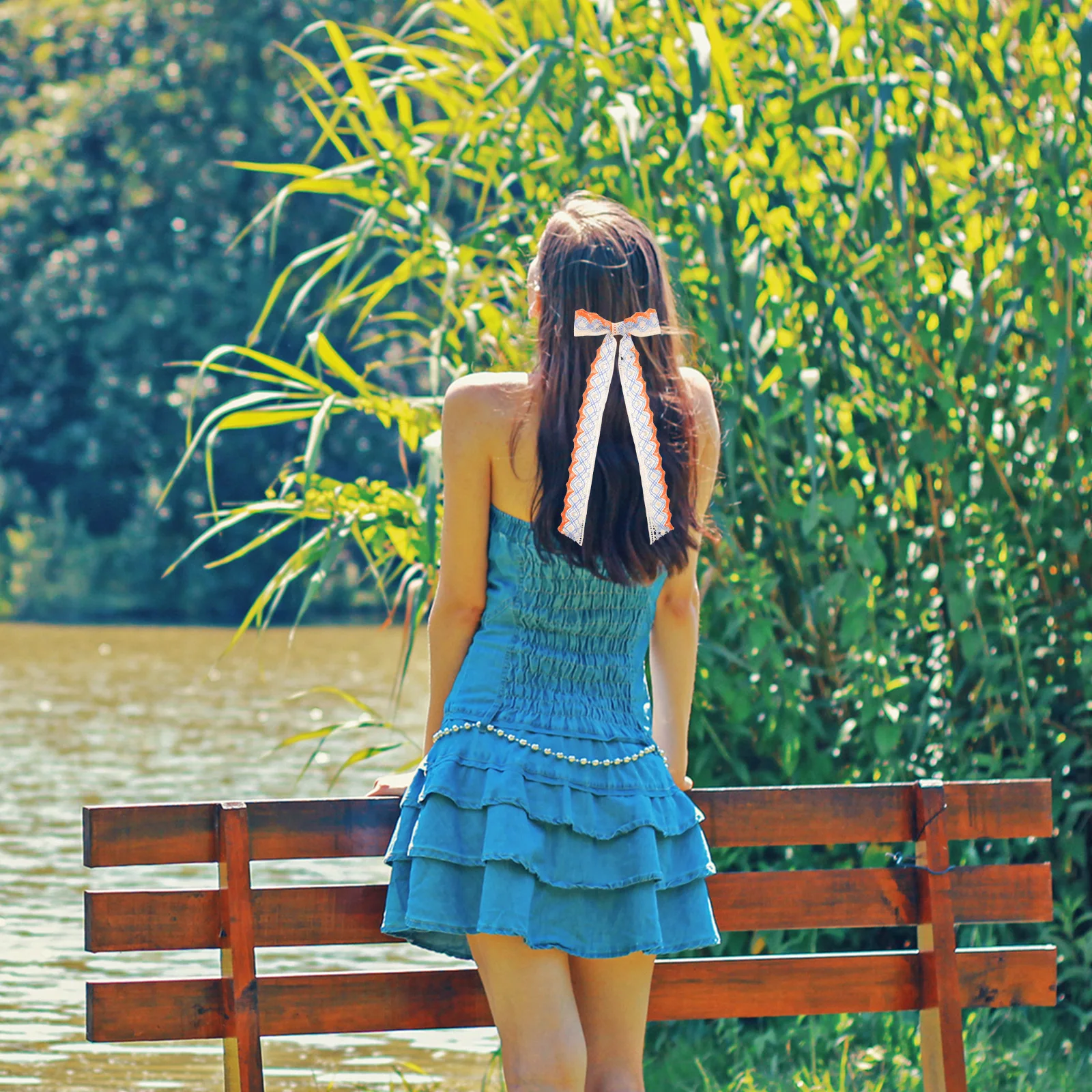 

Bow Hairpin Fabric Women Clip Tie Female Barrette Delicate Side Butterfly Cloth Bowknot Clips