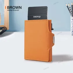 Rfid Carbon Fiber Card Holder Men Wallets Slim Thin Coin Pocket ID Bank Credit Cardholder Case Aluminum Minimalist Smart Wallet