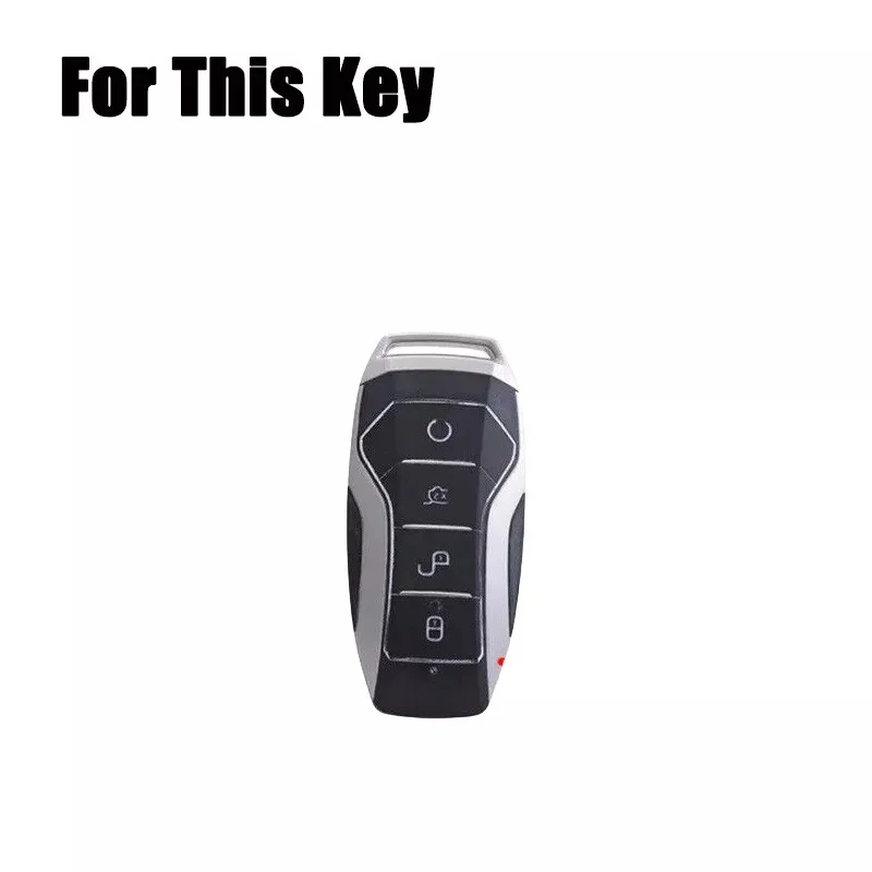 Genuine Leather Car Remote Smart Key Fob Case Cover Holder Bag With Keychain For BYD Han Ev Tang Dm Qin PLUS Song Pro MAX Yuan