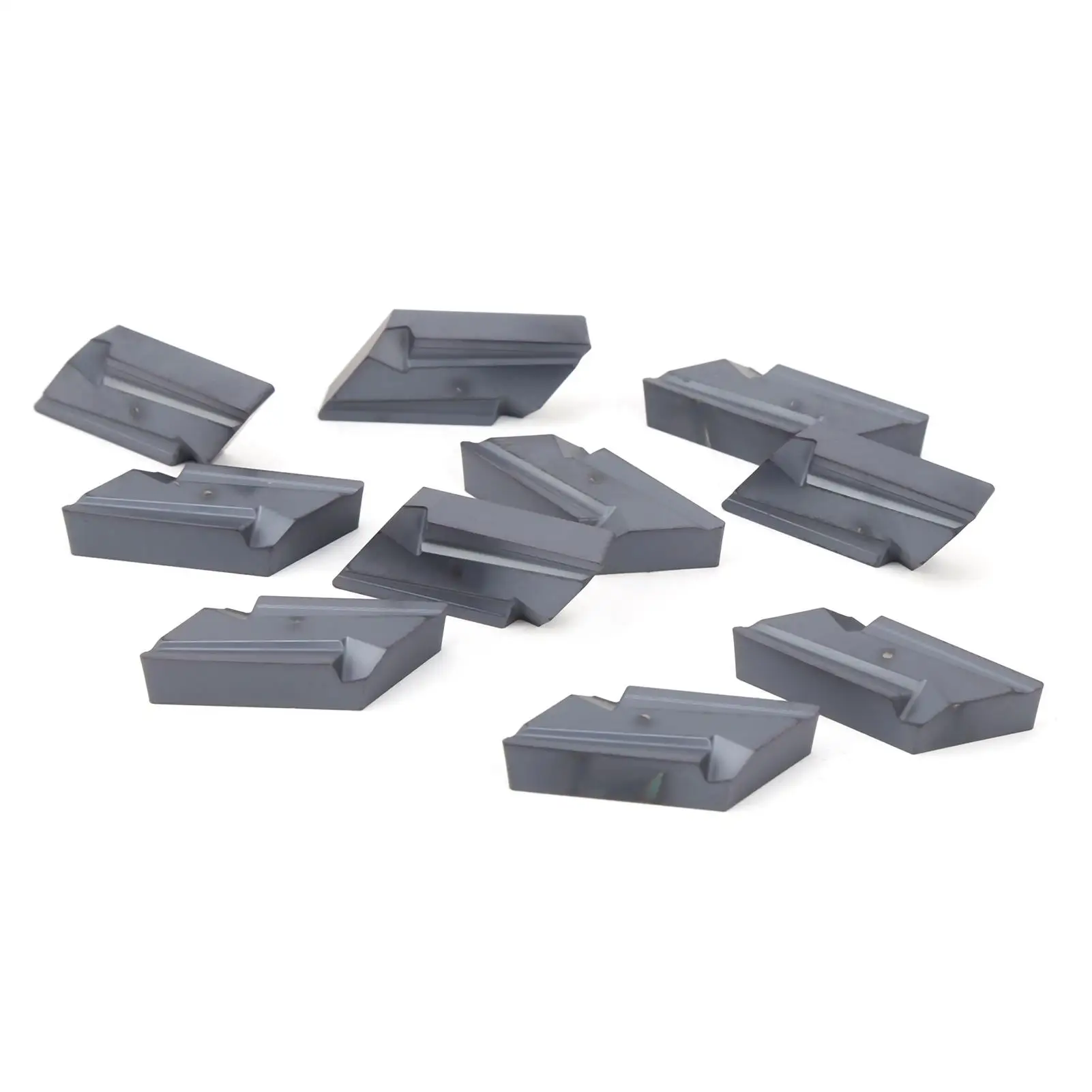 10 stuks CNC-draaigereedschapsbladen voor knux 160405 r -11 Hardware van gecementeerd hardmetaal voor LF6018-hardware