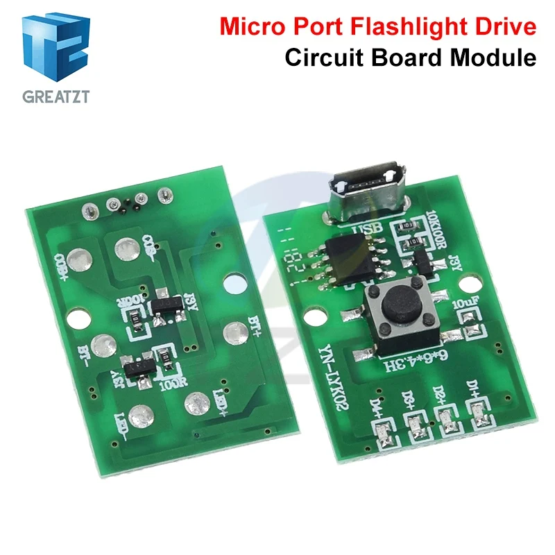 1/5PCS Flashlight Driver Board Headlight DIY Electronic Tablet Desk Lamp Reading Lamp 3-5W Drive Plate Fishing Light Accessories