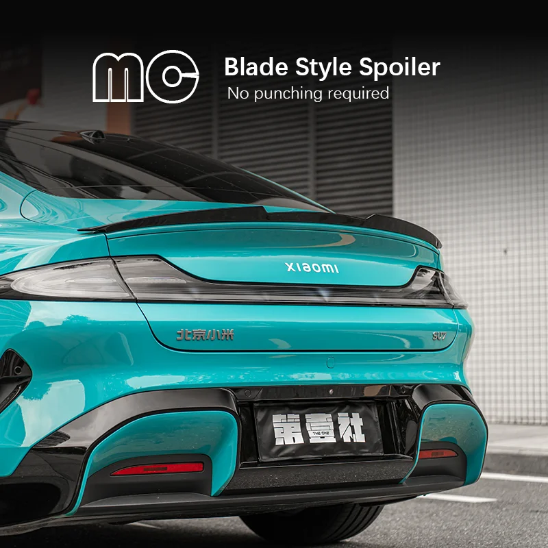 Mc Racing Rear Trunk Spoiler Wing for Xiaomi Su7 EV 2024 Blade Sport Spoiler ABS Xiaomi Auto Accessories Racing Spoiler