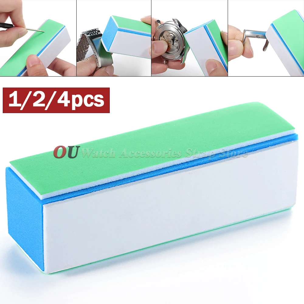 For Watchmaker 1/2/4pcs Watch Cleaner Rod 4 Sides Mesh Polishing Files Wrist Watch Parts Clean Polish Tool Rod Accessories Tools