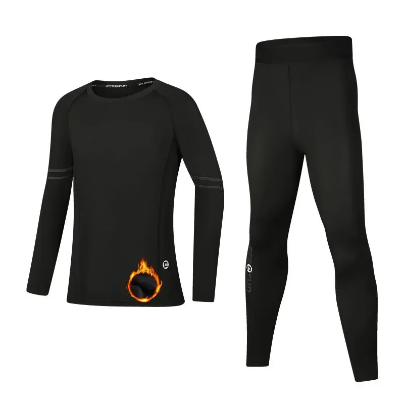 Ropa interior térmica de secado rápido para invierno, traje deportivo para niños de 4 a 16 años, ropa deportiva de compresión para baloncesto y fútbol