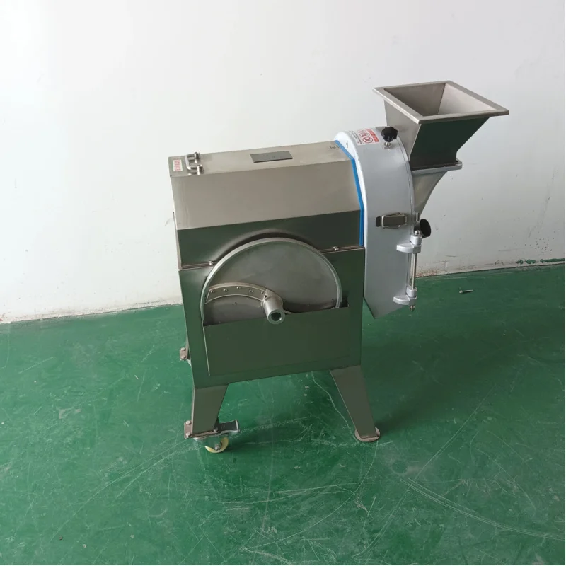 産業用自動野菜カッター ニンジン切断機 キュウリさいの目切り機