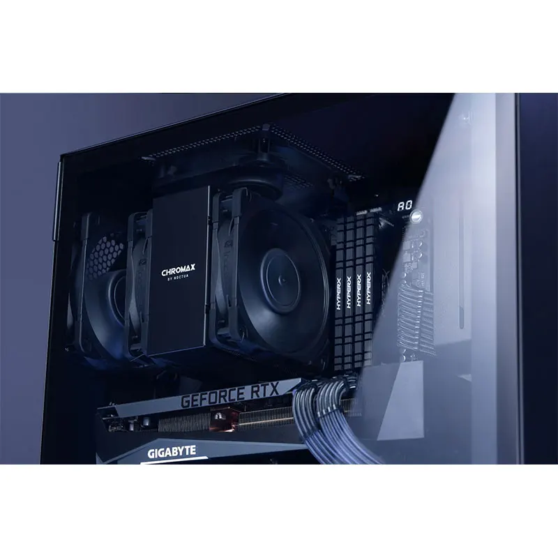 Imagem -02 - Noctua Add-on Dissipador Capa Nh-u12a Series Chromax Preto e Branco Fácil de Instalar Na-hc8