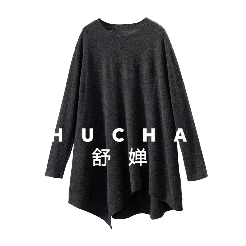 

360 г дизайнерский шерстяной свитер с круглым вырезом, средний и длинный женский свитер 5Y96 Sueter Mujer, женский свитер