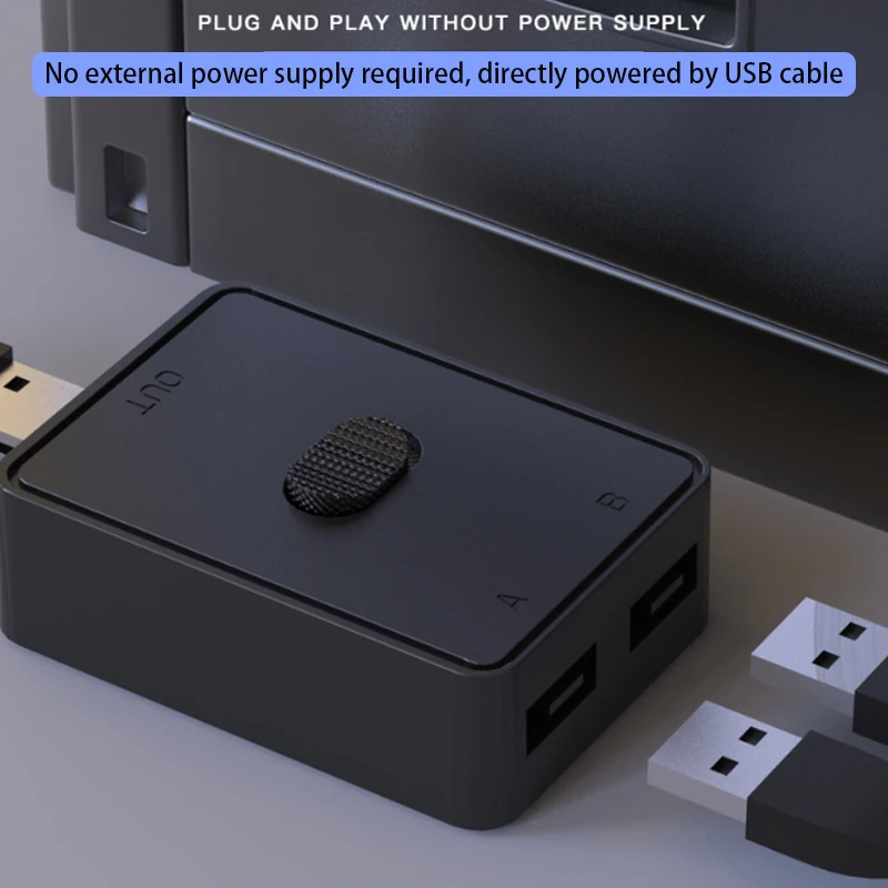 Répartiteur de câble réseau USB 3.0 Plug and Play, adaptateur d'extension de câble LAN, imprimante, HUB, 2 pièces