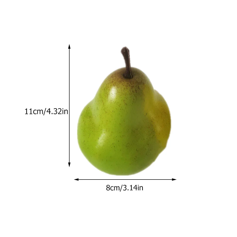 Faux Pear Fruits Artificial Decor Photography Props Teaching Aids Foam Pears Ornament