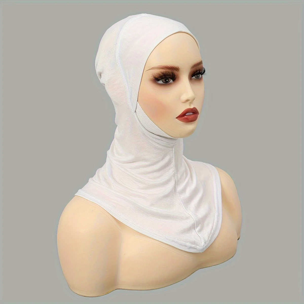 Stijlvolle Monochrome Modale Basis Hijab Tulband Elegante Dunne Ademende Instant Hijab Elastische Pullover Cap Voor Dames Casual Outdoor