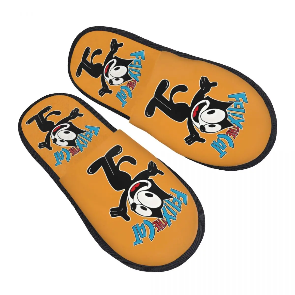 

Удобные тапочки из пены с эффектом памяти на заказ, забавные Felix The Cat, женские милые домашние туфли в стиле аниме для отеля