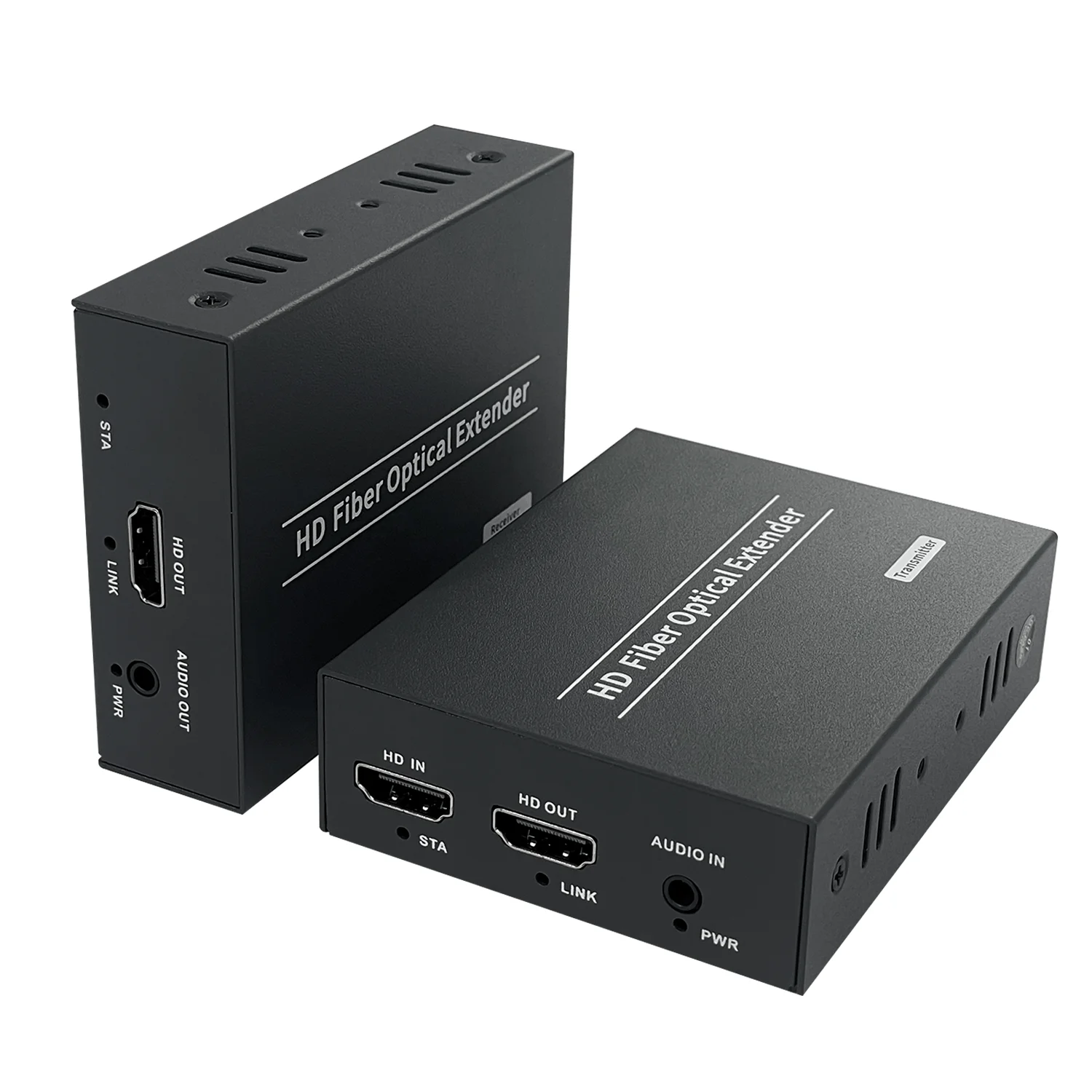 PWAY HDMI Fiber Optic Extender Support 4K@60hz Resolution Up To 20KM With Bidirectional Transmission Video Professional Extender