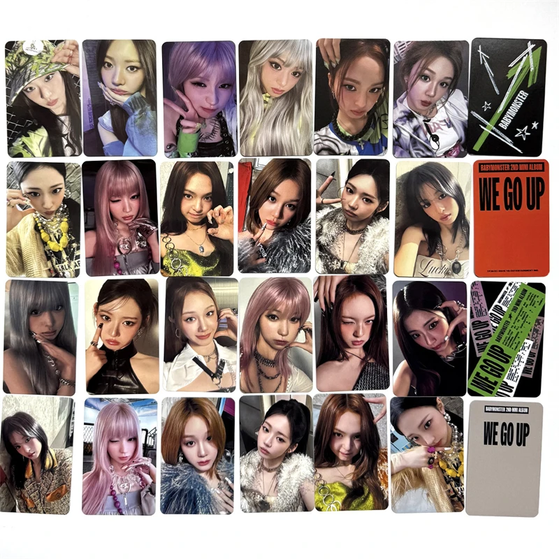 7 قطعة/المجموعة KPOP BABYMONSTER ألبوم الكنز الوحش KTOWN بطاقة لومو الخاصة BM بطاقة الصور فتاة هدية بطاقة بريدية AHYEON HARAM RORA