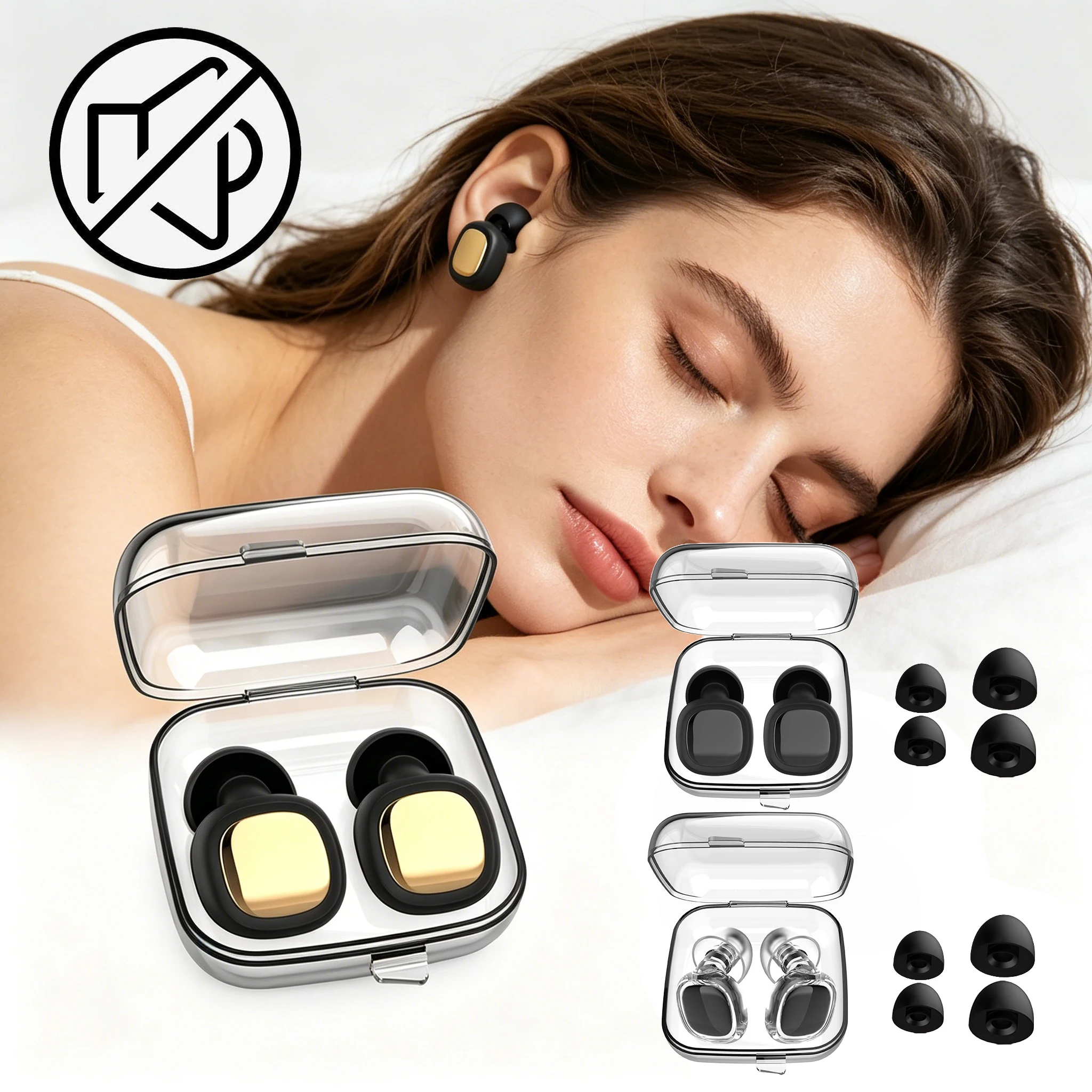 

Powerful Noise Cancelling Earplugs for Small Ear Canal Comfortable Soft Sleep Sound Blocking Quiet Ear Plugs
