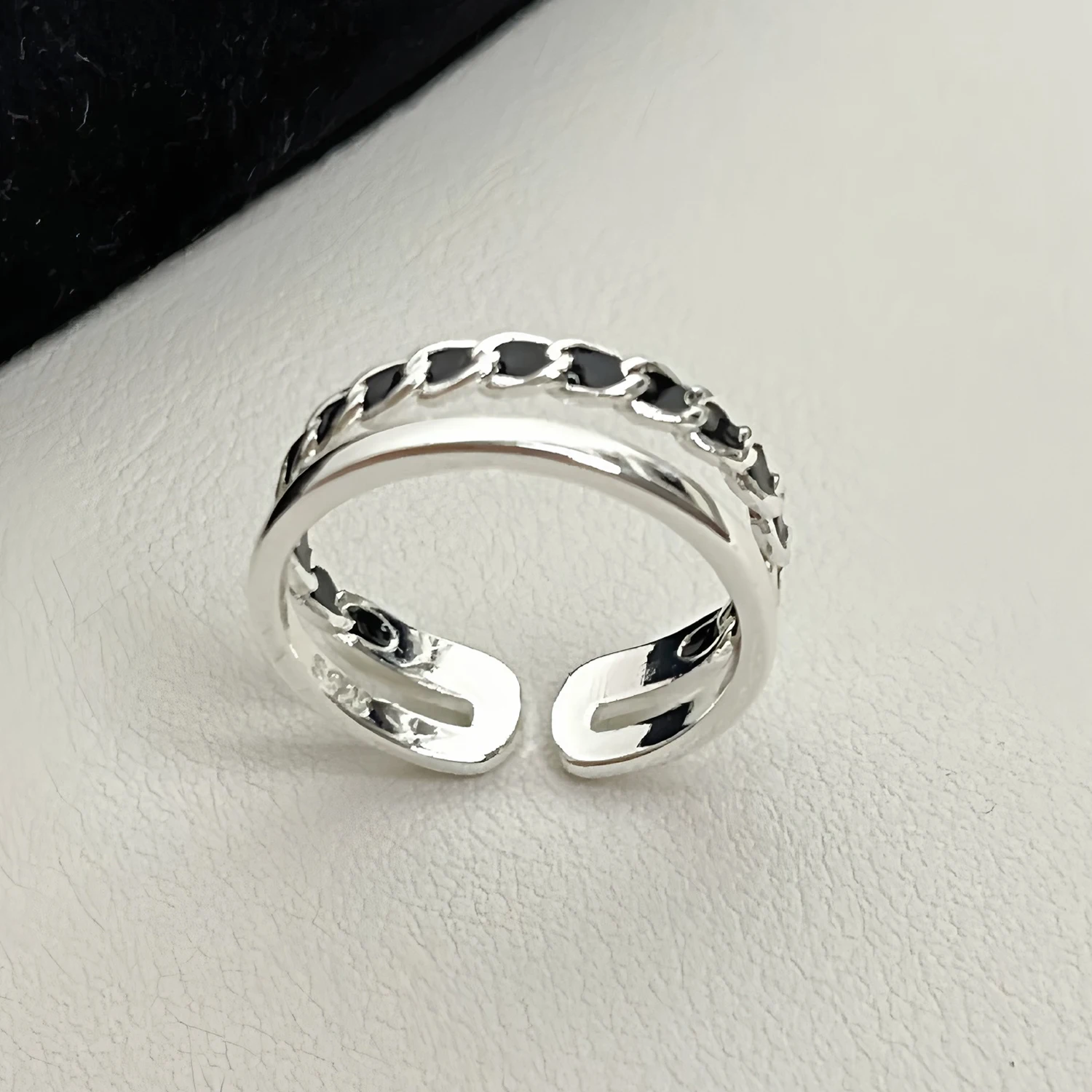 Women's 925 Sterling Silver Geometry Zircon Engagement Ring