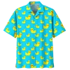 3D Printed Pattern Hawaiian Shirt - Quirky Duck Design