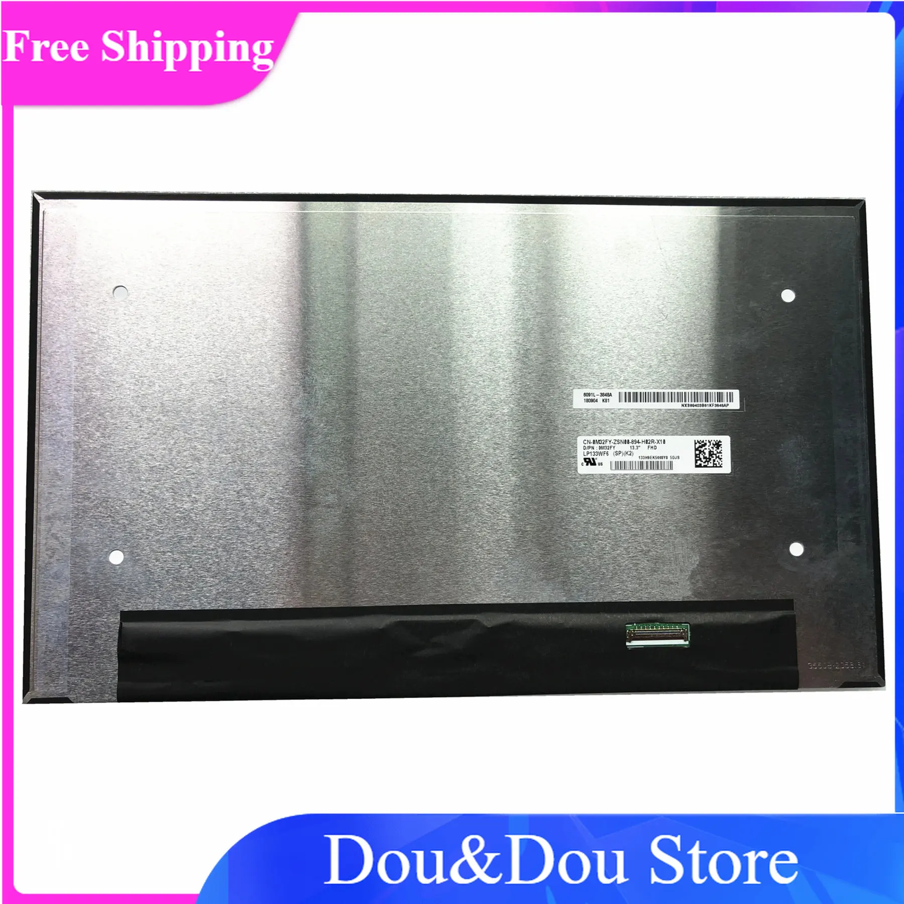 

LP133WF6 SPK2 LP133WF6-SPK2 13.3'' FHD Laptop Panel EDP 40 Pins 72% NTSC LCD Touch Screen