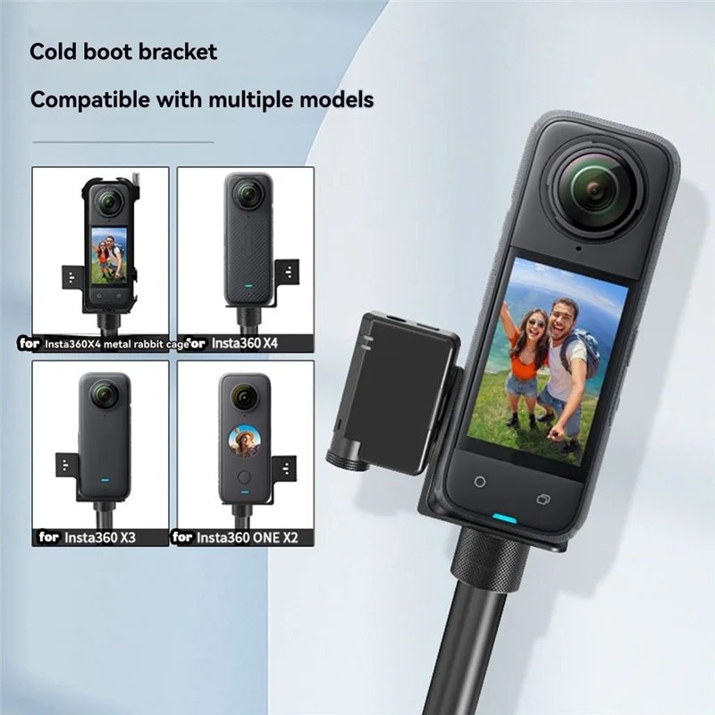 B04C-Onzichtbare Microfoon Koude Schoen Voor Insta360 X4/Djl Mic Mini Mic Adapter Camera Accessoires