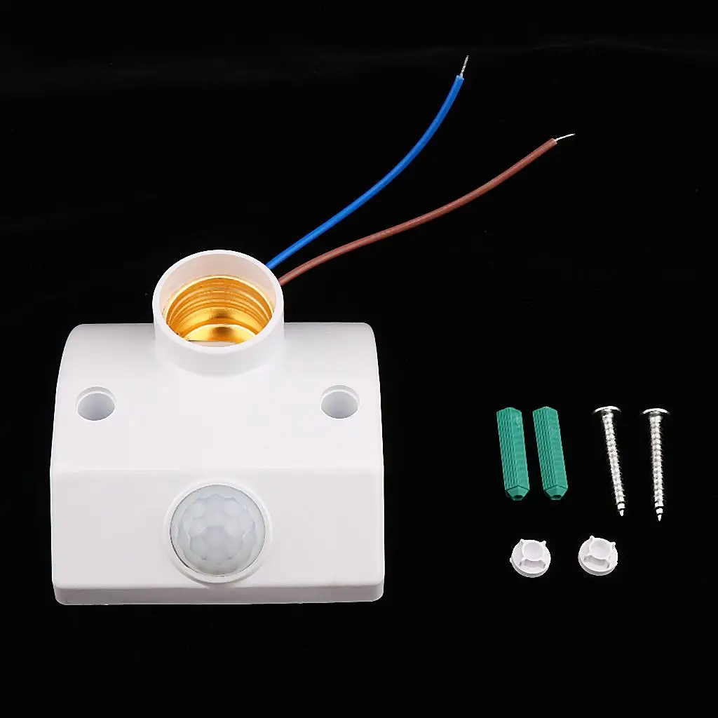 PIR Motion Sensor Detector สกรูหลอดไฟสําหรับระเบียง,ห้องเก็บของเข้มข้น