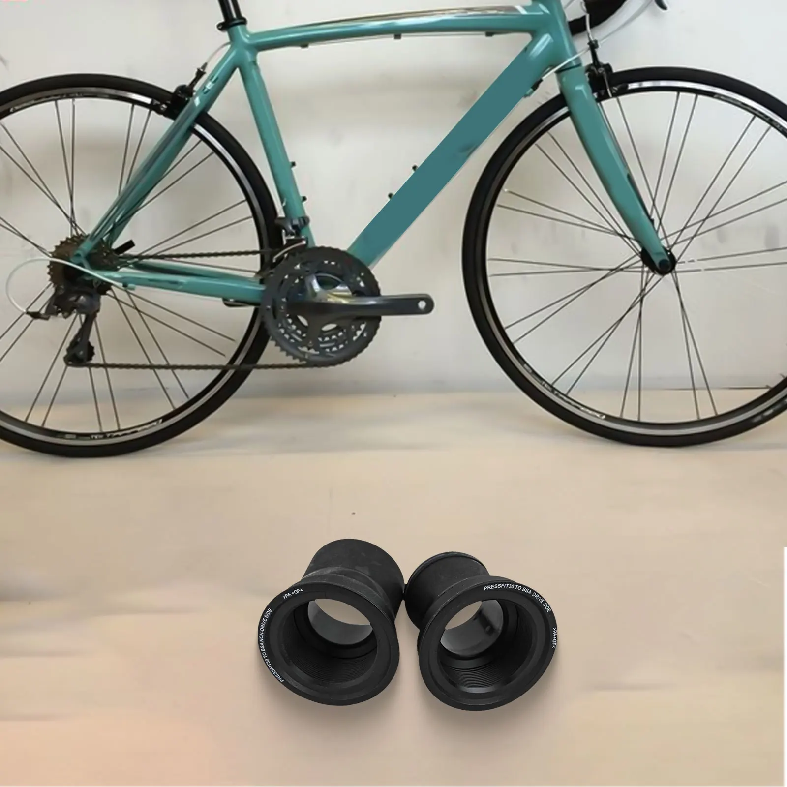 

46 To 24mm Chainset Press Fit Adapter Bike Bottom Bracket Adapter Hassle-Free Installation Normal Threaded Style Fit