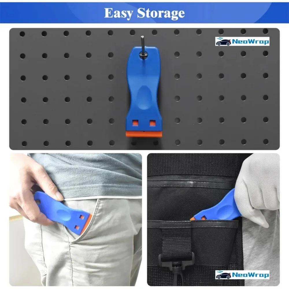 Adhesive Remover Car Sticker Remover Cleaning Scraper Glue Remover for Windows Glass Plastic Razor Blade Scraper Label Tool