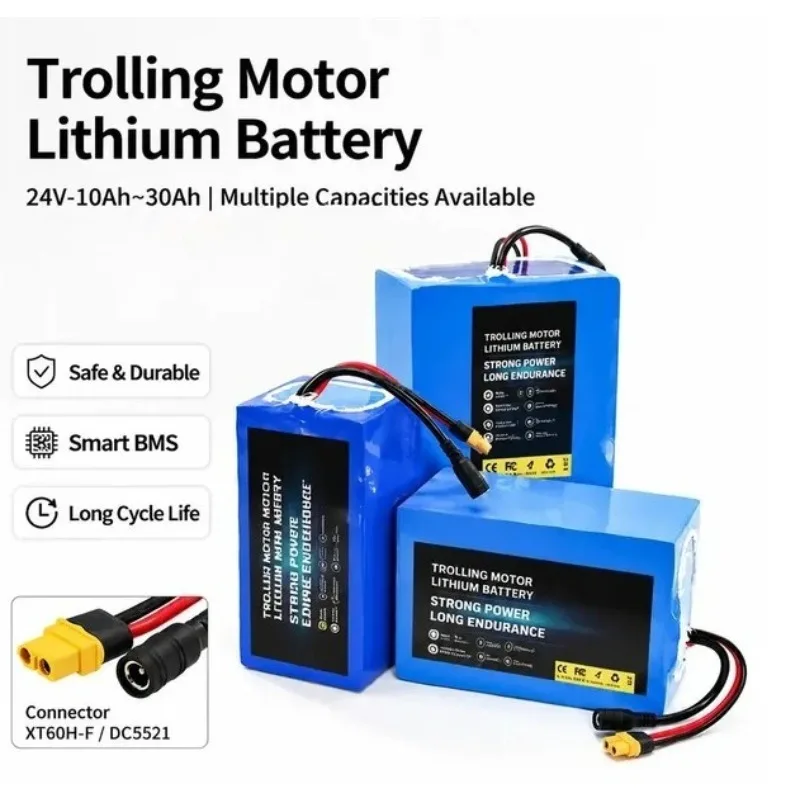 24V Lithium Battery for Boat Net Systems Various Capacities Available for High-Speed Motor Testing Instruments
