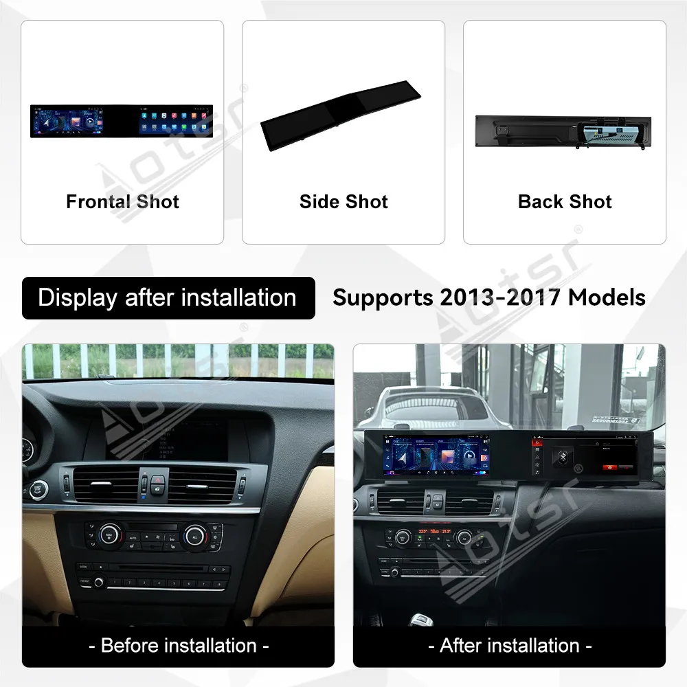 21inch Screen Android 14.0 Car Stereo For BMW X3 F25 X4 F26 2012 - 2018 CarPlay Android Auto 360° Bird View Plug&Play Head Unit