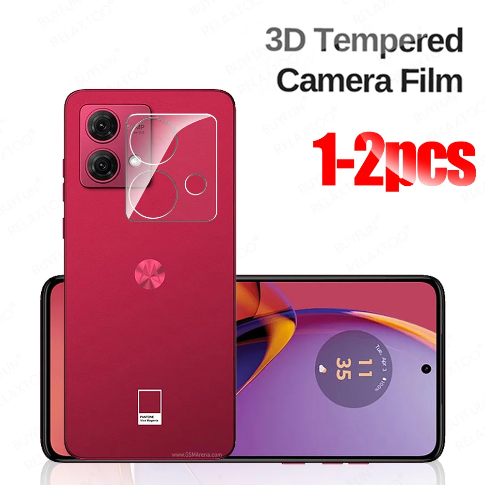 1-2Pcs 3D Clear Camera Protector For Motorola Moto G84 Lens Tempered Glass Cover Case On MotoG84 G54 5G G24 G14 4G G 84 54 24 14